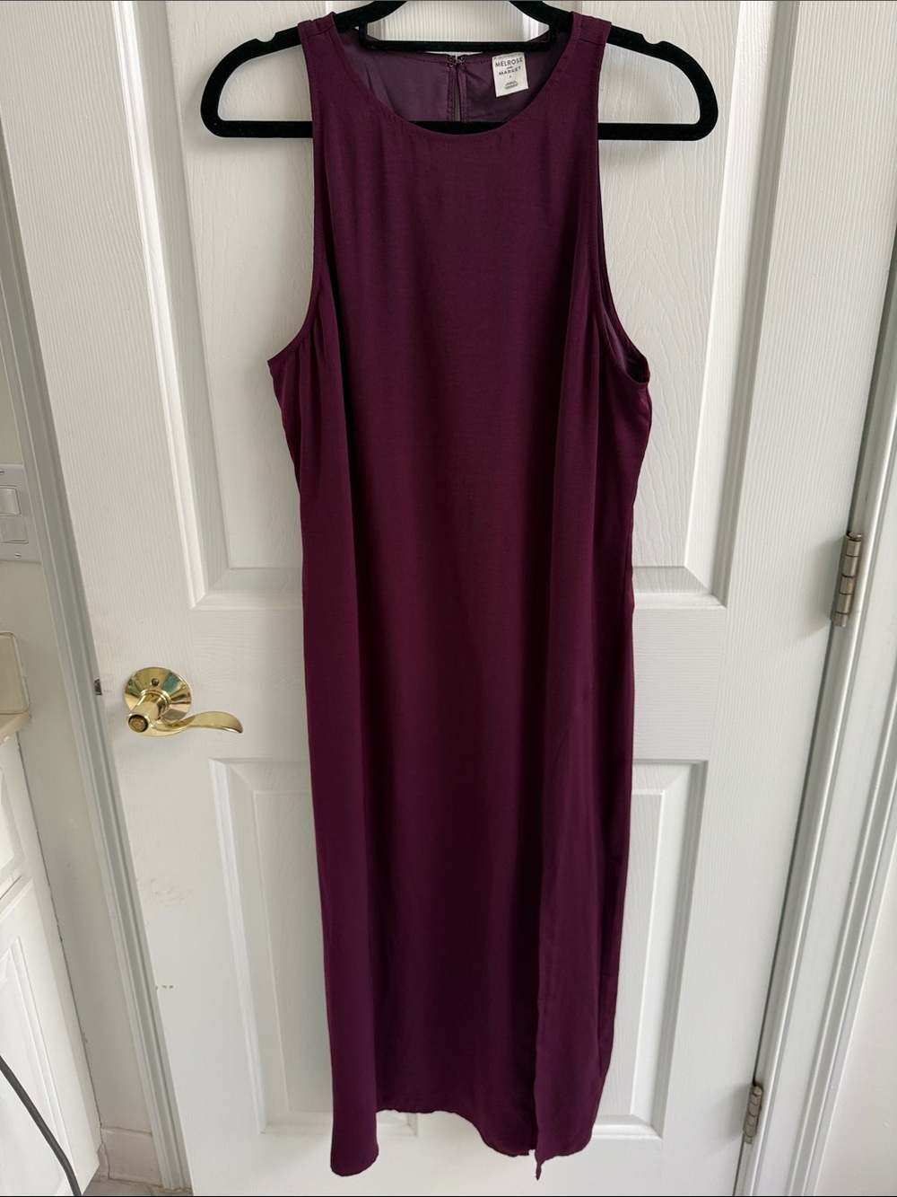 Melrose and Market Sleeveless Maxi Dress in Plum